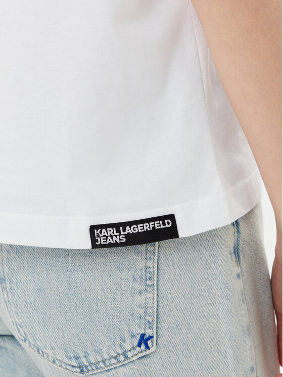 Karl Lagerfeld Jeans Karl Lagerfeld Jeans T-shirt A2W17032 Bijela Relaxed Fit