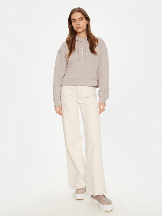 Calvin Klein Jeans Calvin Klein Jeans Суитшърт J20J224718 Сив Relaxed Fit