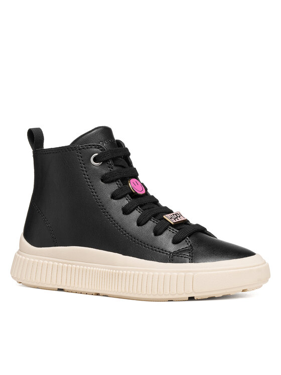 Geox Geox Сникърси J Laquinny Girl J66M3A 000BC C9999 S Черен