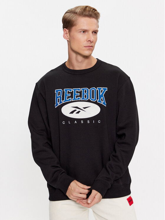 Reebok Mikina Archive Essentials II0696 Čierna Regular Fit