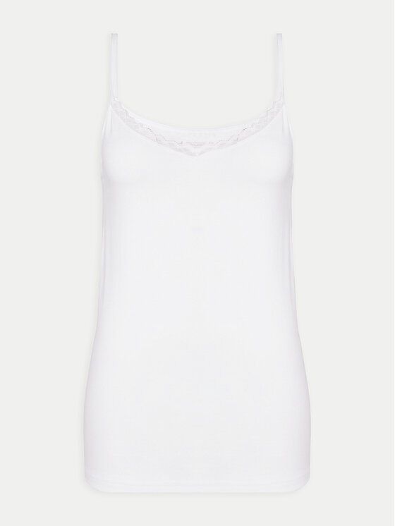 Triumph Triumph Top Feel Of Cotton 10224994 Bílá Slim Fit