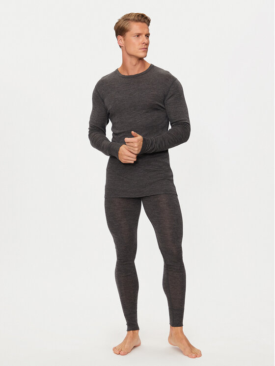 Whistler Komplet Termo Aktivnega Perila Cerro M Merino Wool L/S Baselayer Set W233597 Črna