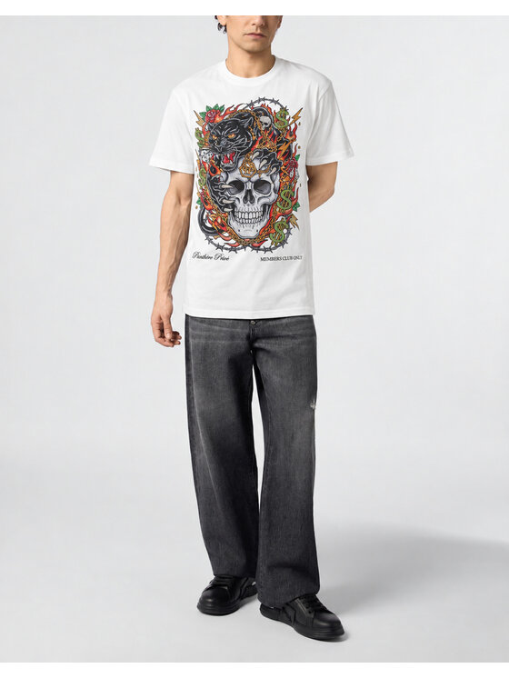 PHILIPP PLEIN PHILIPP PLEIN T-shirt 32092 Bianco Regular Fit