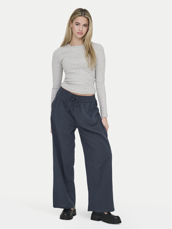 ONLY ONLY Spodnie materiałowe Tizana 15319090 Niebieski Regular Fit