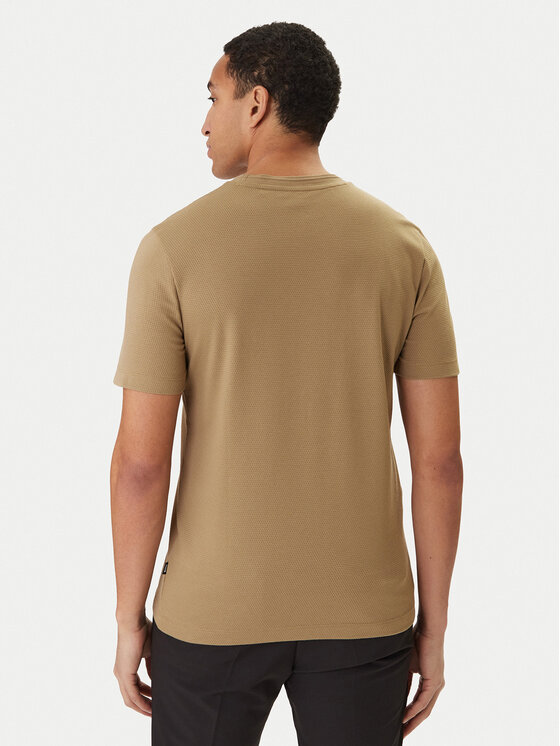 BOSS BOSS Tričko Tiburt 240 50452680 Kaki Regular Fit