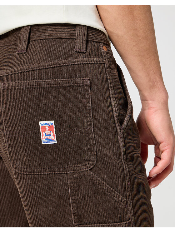 Wrangler Wrangler Spodnie materiałowe CASEY JONES Brązowy Regular Fit
