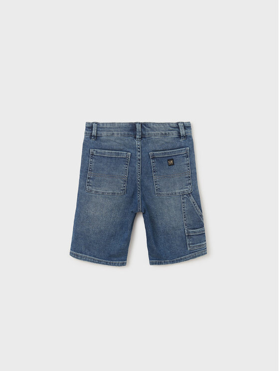Mayoral Mayoral Pantaloncini di tessuto 6252 Blu scuro