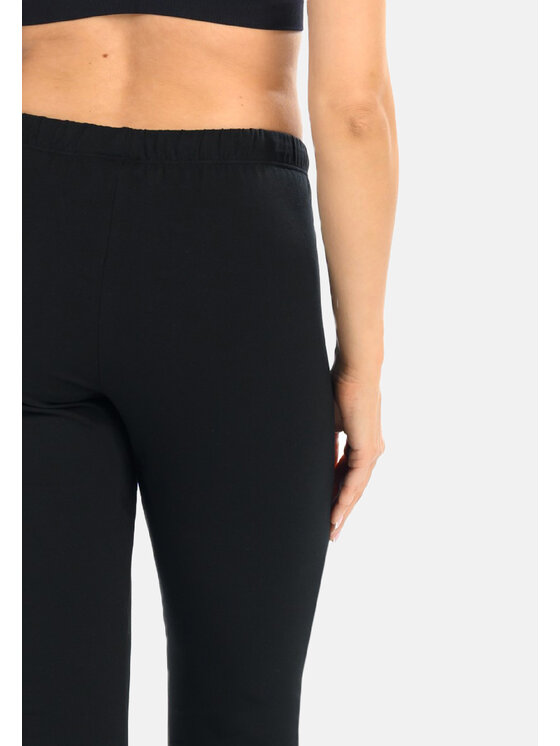 Teyli Teyli Półśpiochy Klasyczne damskie spodnie dresowe Ava Czarny Skinny Fit