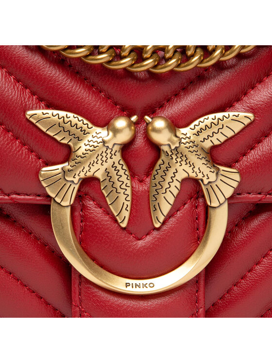 PINKO Pinko Сумка Love Mini Lady Puff Chevron 1 Cl AI 22-23 PLTT 1P22Z3 A03Z Червоний