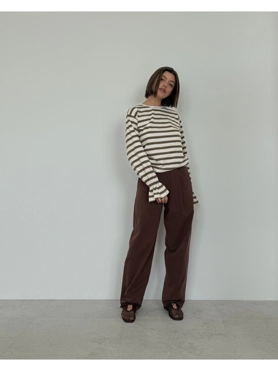 Le Songe Le Songe Longsleeve GIA Beżowy jasny Regular Fit