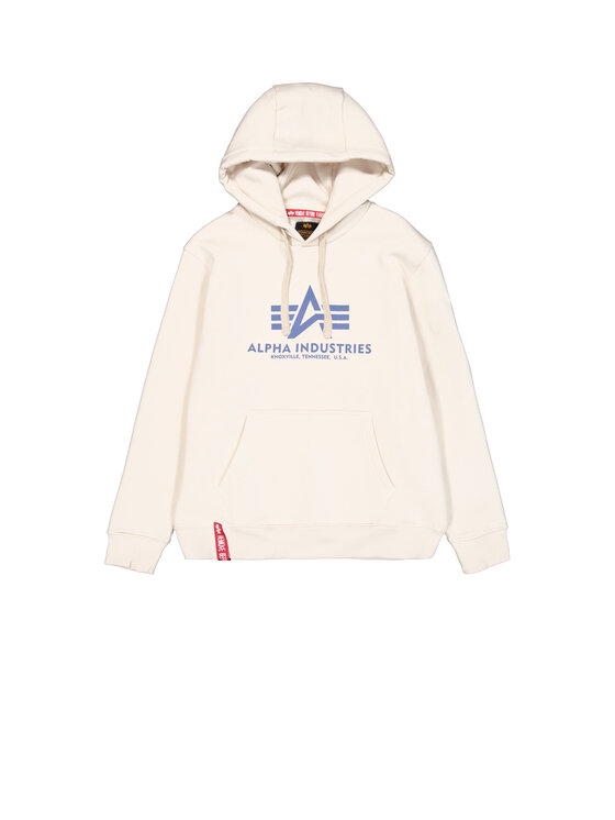 Alpha Industries Alpha Industries Bluza Basic Big Logo Hoodie Beżowy Regular Fit