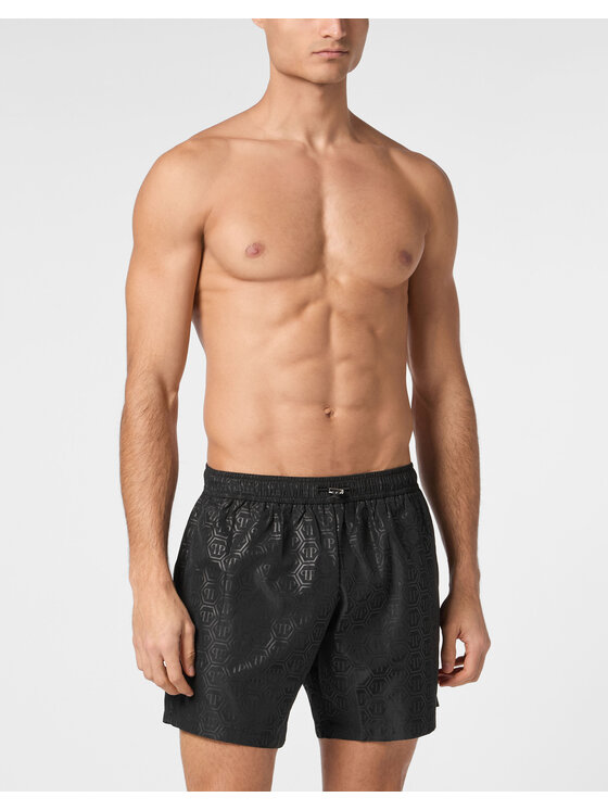 PHILIPP PLEIN Męskie PHILIPP PLEIN Szorty, rozmiar XXL Czarne, 23675