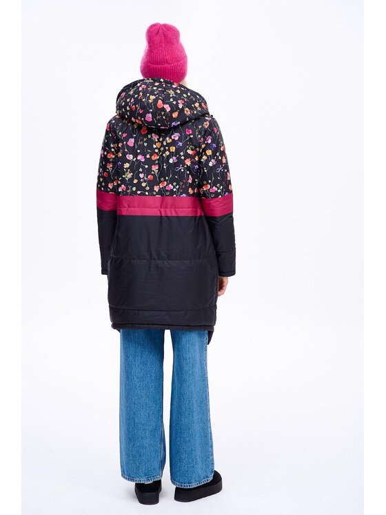 NAOKO NAOKO Kurtka zimowa Iceberg Blooming Secret Fioletowy Regular Fit