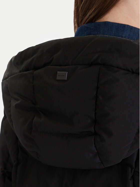 Geox Geox Télikabát Anylla W4628P T3144 F9000 Fekete Regular Fit
