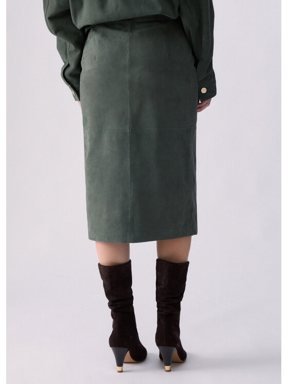 Liu Jo Liu Jo Gonna midi CF6121P038280420 Verde Regular Fit