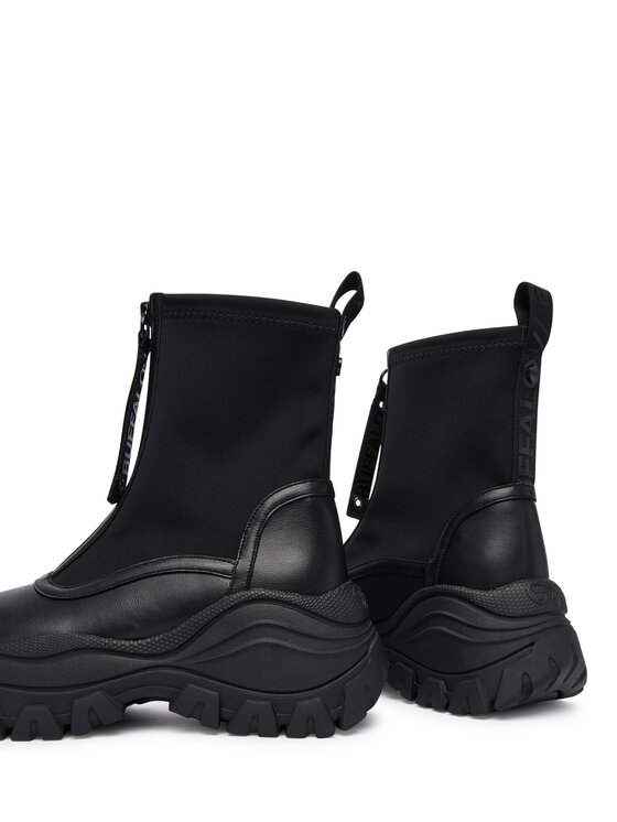 Buffalo Buffalo Škornji Lola Front Zip 1270140 Črna