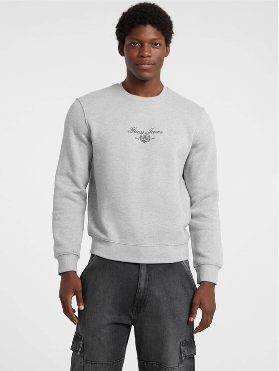 Guess Jeans Guess Jeans Суитшърт 178645 Сив Classic Fit