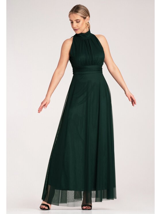 FIGL FIGL Abito da sera M1173 Verde Flared Fit