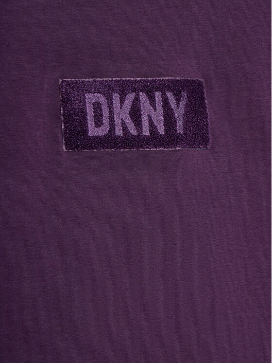 DKNY DKNY T-Shirt D35T02 S Fioletowy Regular Fit