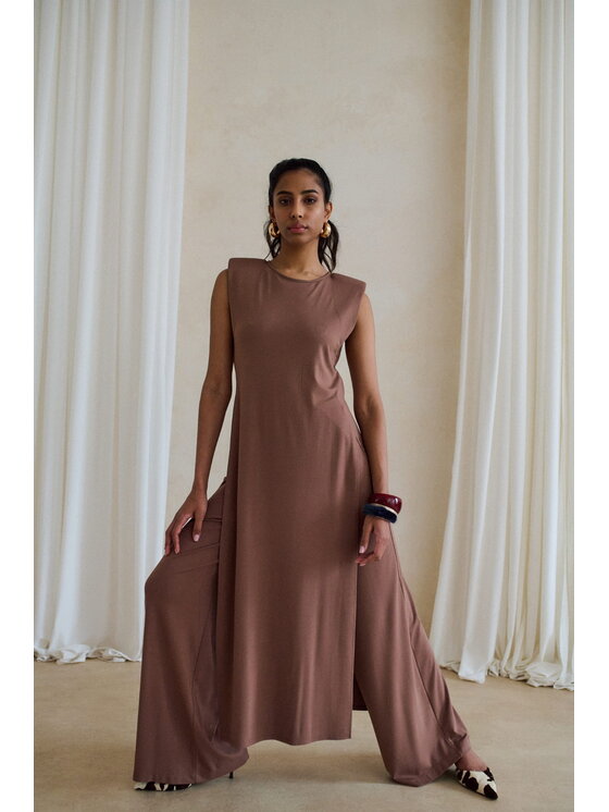 blue shadow blue shadow Tunika Fina Brązowy Regular Fit