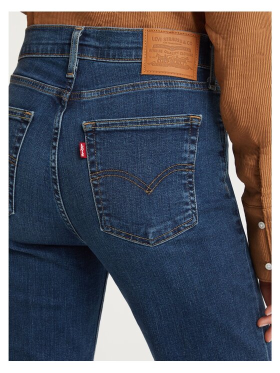 Levi's® Levi's® Jeansy 724 High Rise Straight Blue Wave Dark Niebieski Straight Leg