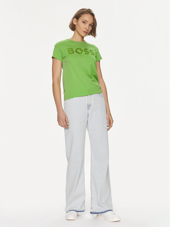 BOSS Boss T-krekls Eventsa 50514967 Zaļš Regular Fit