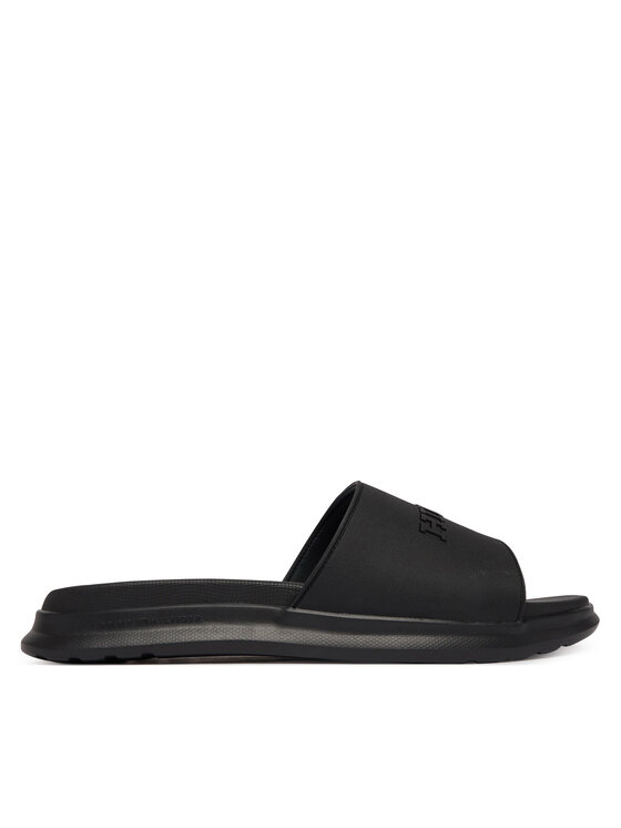 Tommy Hilfiger Tommy Hilfiger Παντόφλες Dual Density Hilfiger Pool Slide FM0FM05797 Μαύρο