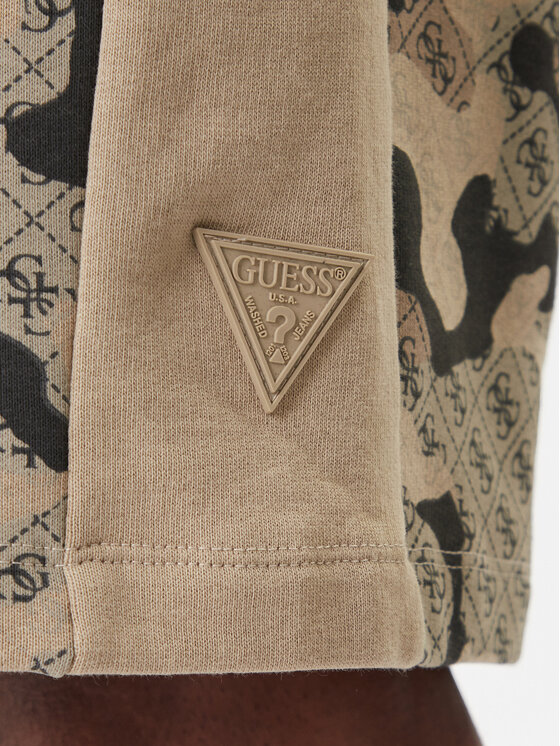 Guess Guess Športové kraťasy Z6RD00 K9YI1 Béžová Regular Fit