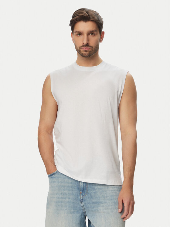 Jack & Jones Jack & Jones Topiņš Simon 12297709 Balts Relaxed Fit