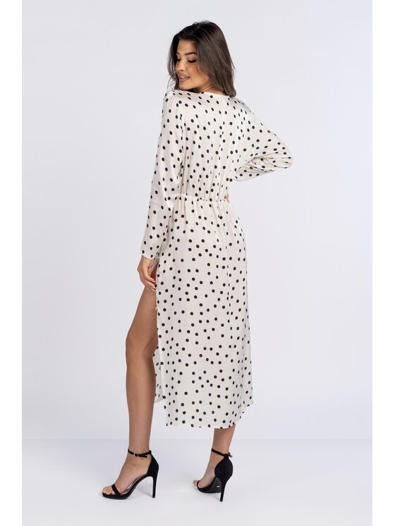 Salme Salme Sukienka codzienna Selena Biały Regular Fit