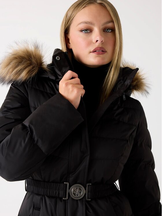 Guess Guess Демісезонна куртка 179257 Чорний Classic Fit