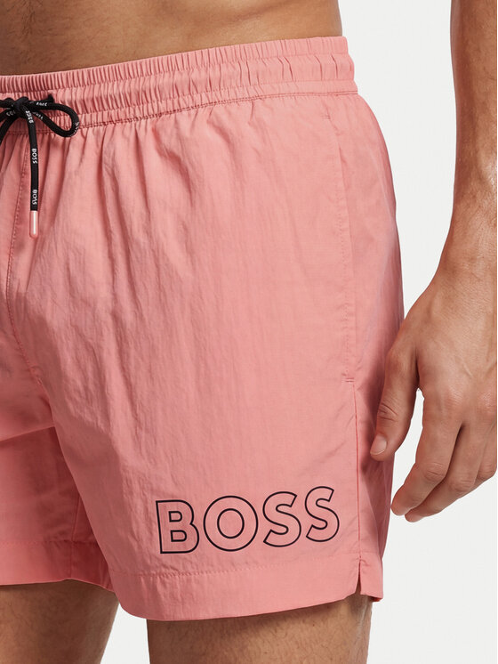 BOSS BOSS Szorty kąpielowe Mooneye 50469280 Różowy Regular Fit