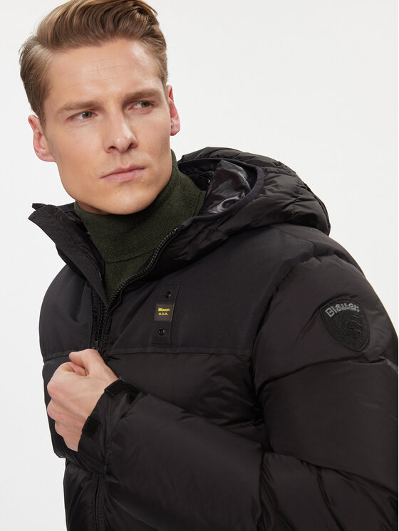 Blauer Blauer Kurtka zimowa 23WBLUC03010 Czarny Regular Fit