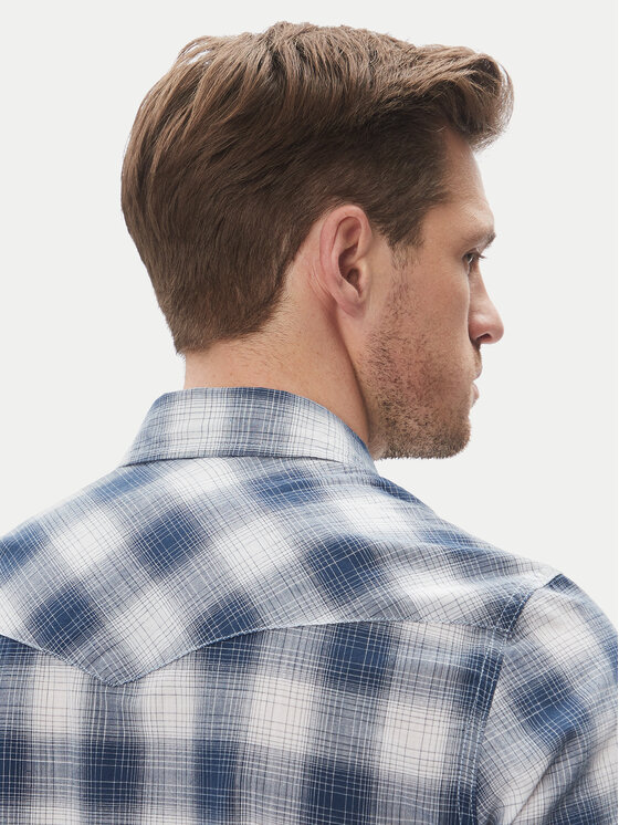Wrangler Wrangler Marškiniai Western 112362381 Mėlyna Regular Fit