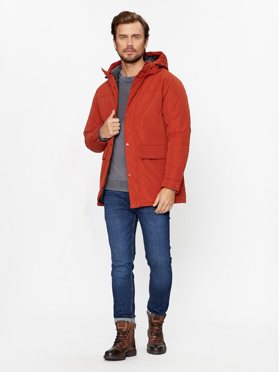 Jack&Jones Jack&Jones Kurtka zimowa 12236015 Pomarańczowy Regular Fit