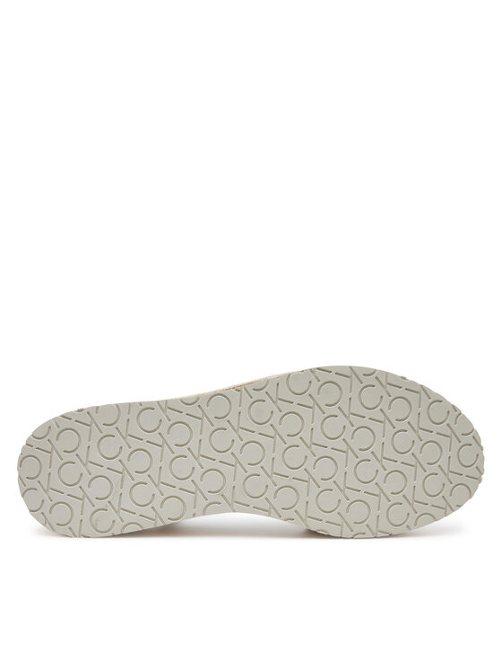 Calvin Klein Calvin Klein Espadrile Wedge Rope Sandal Lth HW0HW02546 Alb