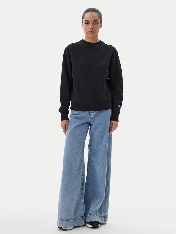 Champion Champion Pulóver 117871 Fekete Regular Fit