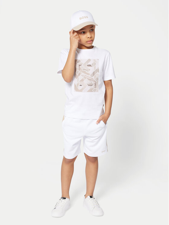 BOSS BOSS Tricou J52036 D Alb Regular Fit