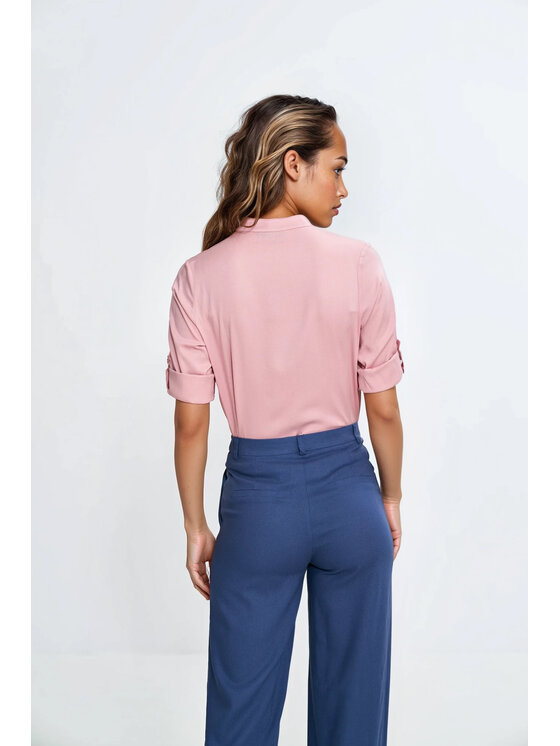NIFE NIFE Spodnie materiałowe SD111 Niebieski Fitted Fit