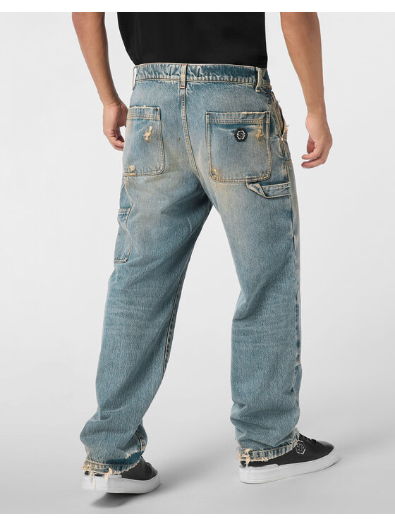PHILIPP PLEIN PHILIPP PLEIN Jeansy 25909 Niebieski Loose Fit