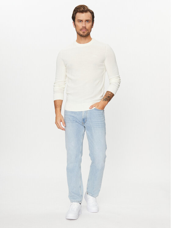BOSS Boss Пуловер Avac_C 50501762 Екрю Regular Fit