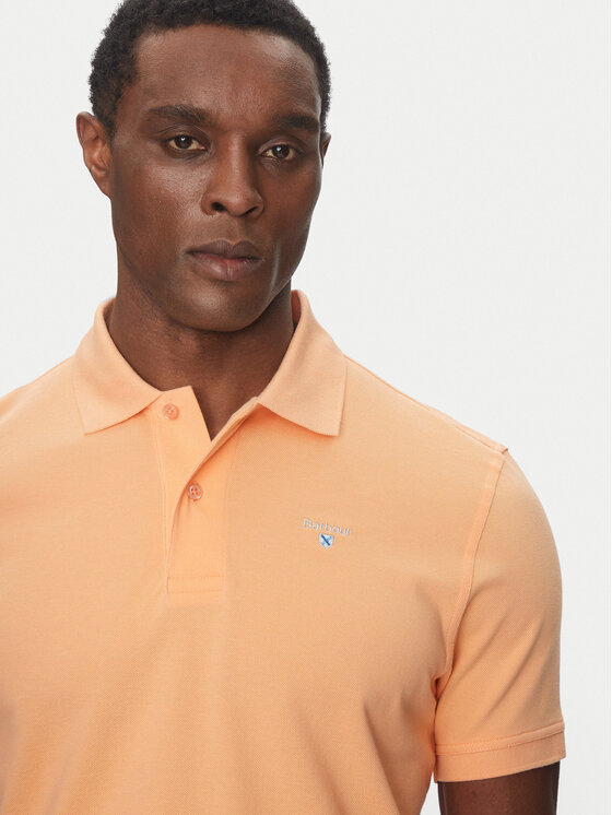 Barbour Barbour Тениска с яка и копчета Original Sports MML0358CO12 Оранжев Tailored Fit