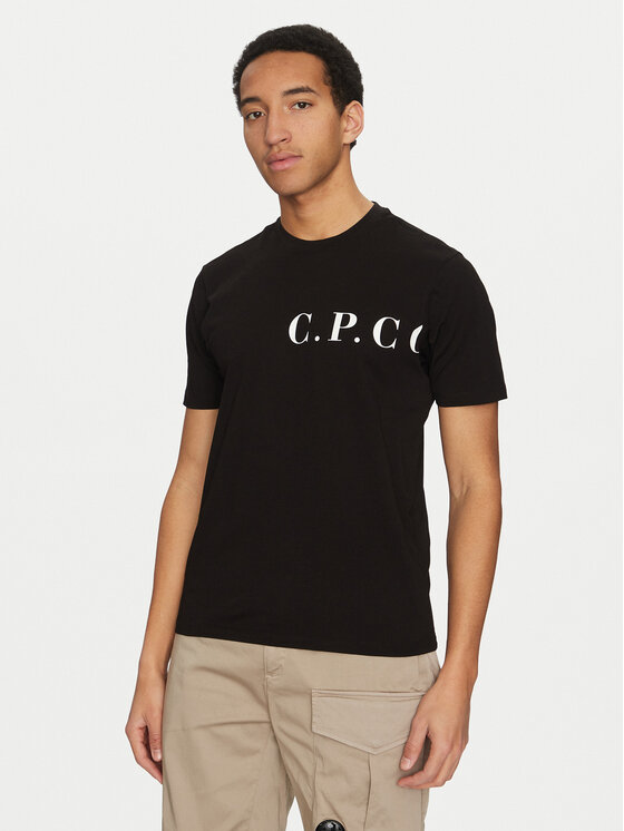 C.P. Company C.P. Company Marškinėliai 18CMTS139A005100W Juoda Regular Fit