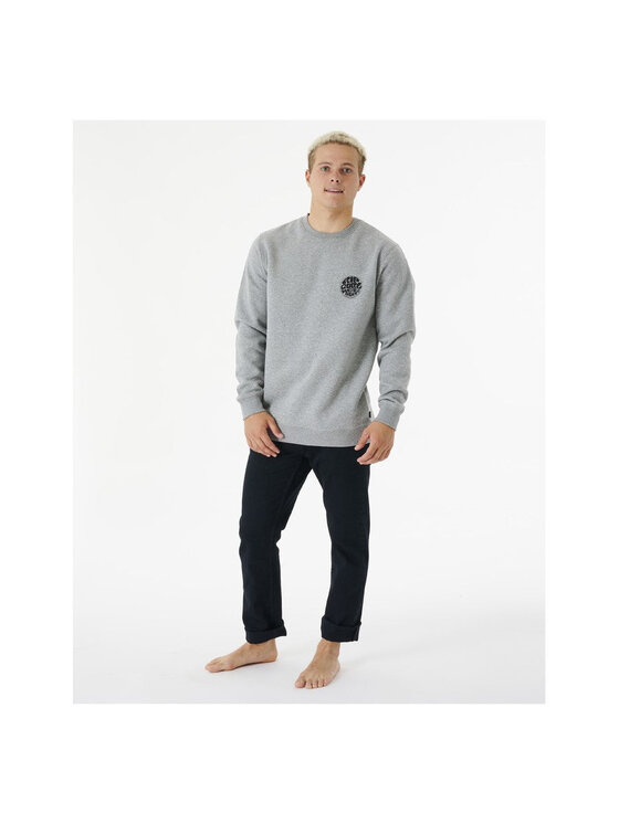 Rip Curl Rip Curl Bluza Wetsuit Icon Crew Szary Standard Fit