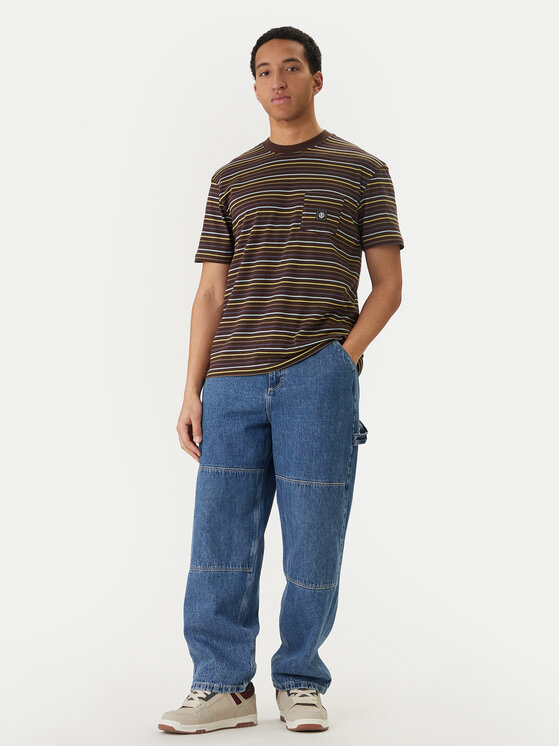 Element Element Majica Icon Label Pocket ELYKT00198 Pisana Regular Fit