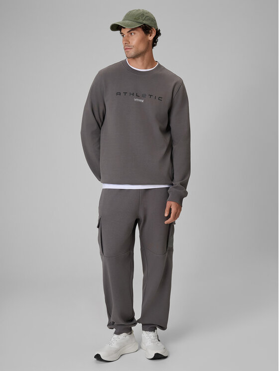 4F 4F Bluza NIGHT RUN Szary Regular Fit