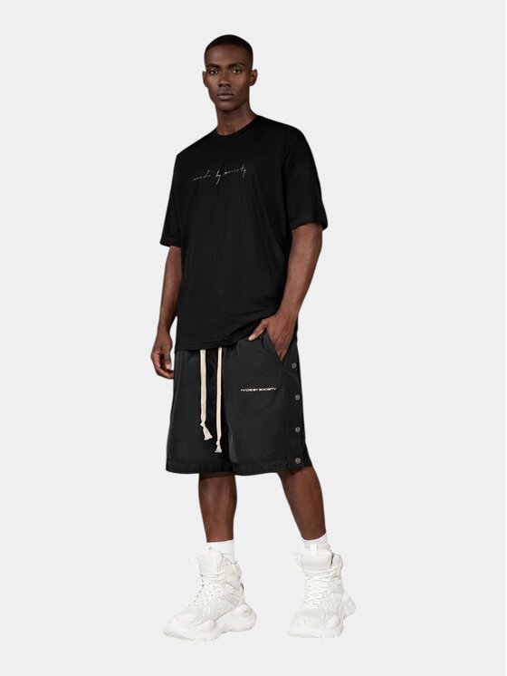 MADE BY SOCIETY MADE BY SOCIETY T-Shirt Tricou URBAN - T17145 Czarny Basic Fit