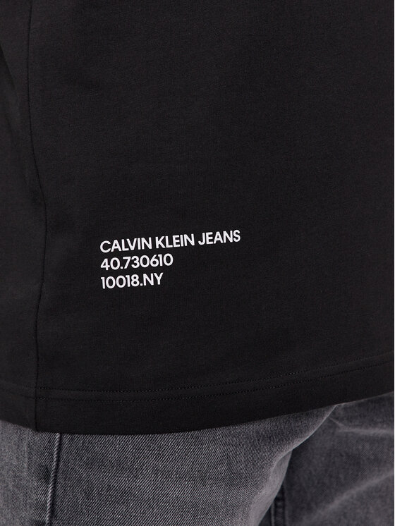 Calvin Klein Jeans Calvin Klein Jeans T-Shirt Text J30J325065 Μαύρο Regular Fit