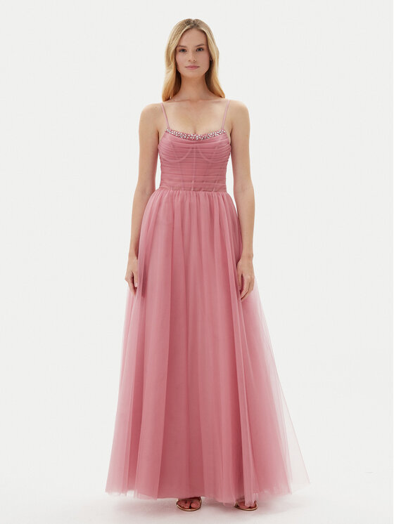 Hey Kyla Hey Kyla Φόρεμα βραδινό 5AJ013HK Ροζ Regular Fit