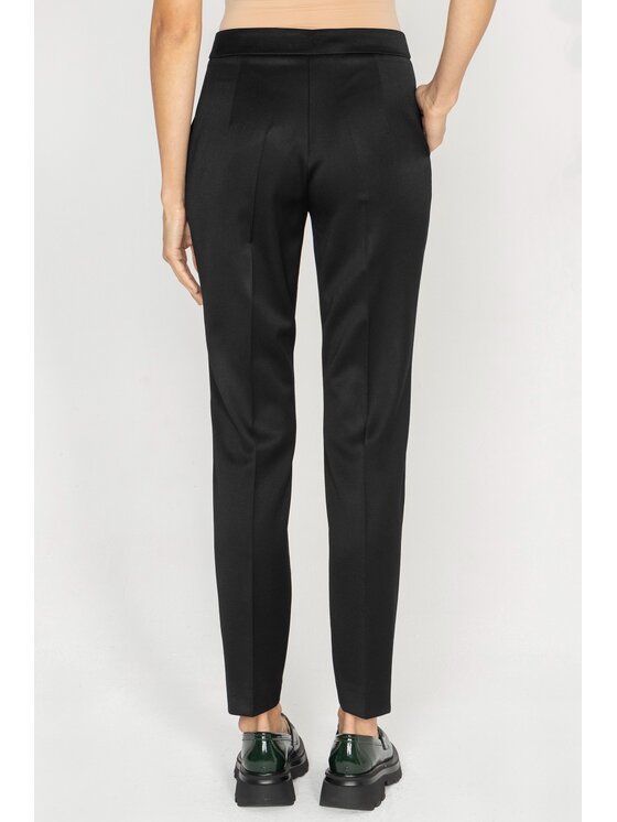 Deni Cler Milano Deni Cler Milano Spodnie materiałowe W-DC-5274-D5-H3-90-1 Czarny Slim Leg